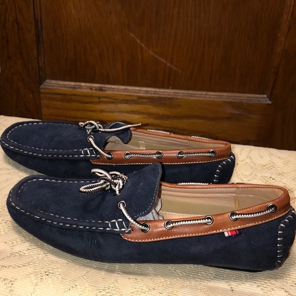 Blue Suede Leather Boat Shoes | Poshmark